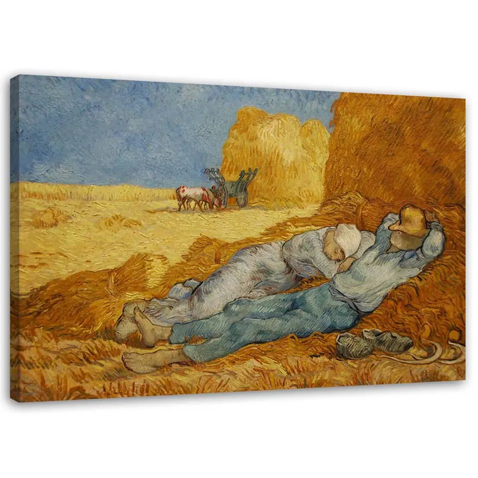 ⁨Obraz na płótnie, Siesta - V. van Gogh reprodukcja (Rozmiar 90x60)⁩ w sklepie Wasserman.eu