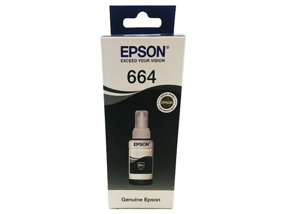 ⁨Tusz Epson 664 Bk czarny 70ml oryginalny⁩ w sklepie Wasserman.eu