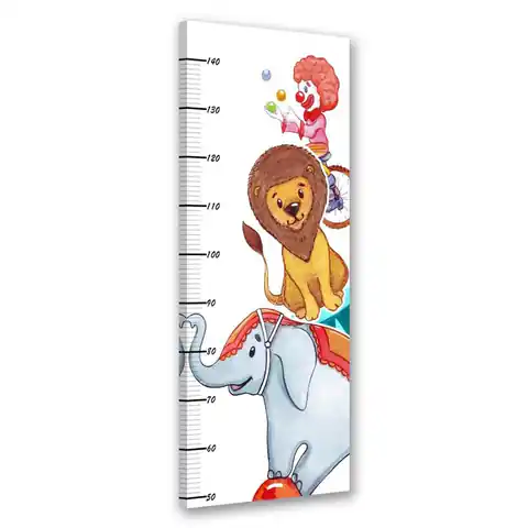 ⁨Measure of height, Clown and animals (Size 40x100)⁩ at Wasserman.eu