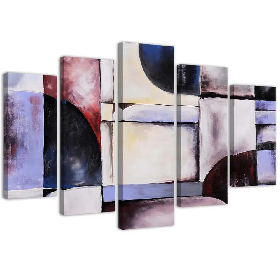 ⁨Five-part painting on canvas, Calmness of color (Size 100x70)⁩ at Wasserman.eu