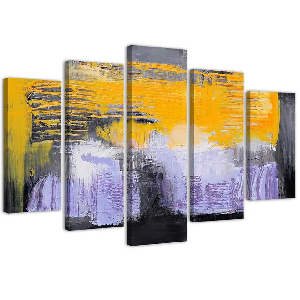 ⁨Obraz pięcioczęściowy na płótnie, Magia kontrastu (Rozmiar 100x70)⁩ w sklepie Wasserman.eu
