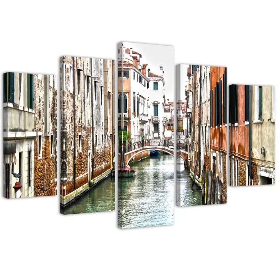 ⁨Five-part painting on canvas, Venice (Size 100x70)⁩ at Wasserman.eu