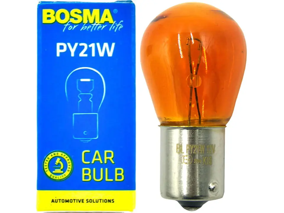 ⁨Car bulb amber 12V Bosma Bau15s⁩ at Wasserman.eu