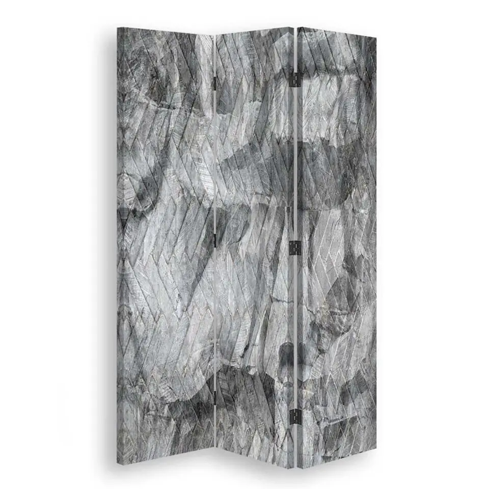⁨Parawan dwustronny obrotowy, Spokój szarości (Rozmiar 110x170)⁩ w sklepie Wasserman.eu