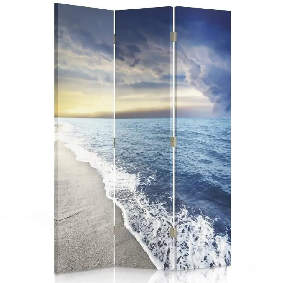 ⁨Double-sided rotating screen, Clouds on the seashore (Size 110x170)⁩ at Wasserman.eu