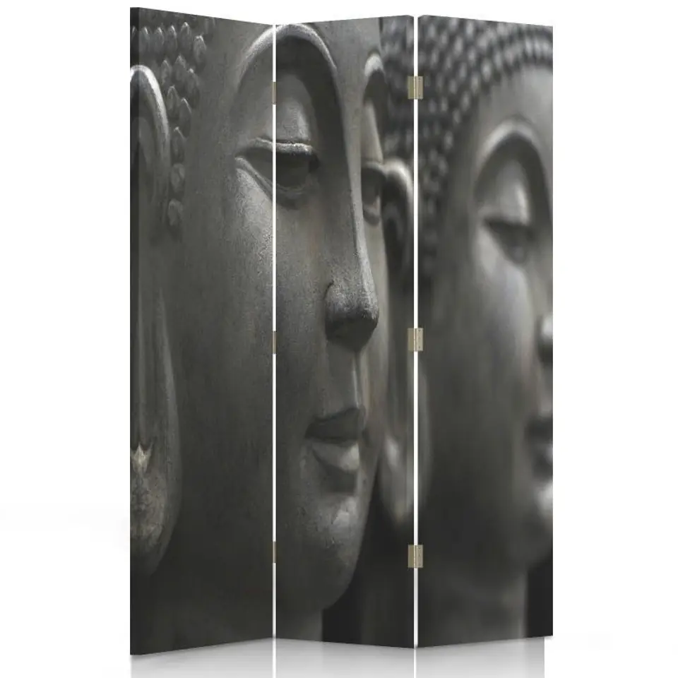 ⁨Double-sided swivel screen, Stone face of Buddha (Size 110x170)⁩ at Wasserman.eu