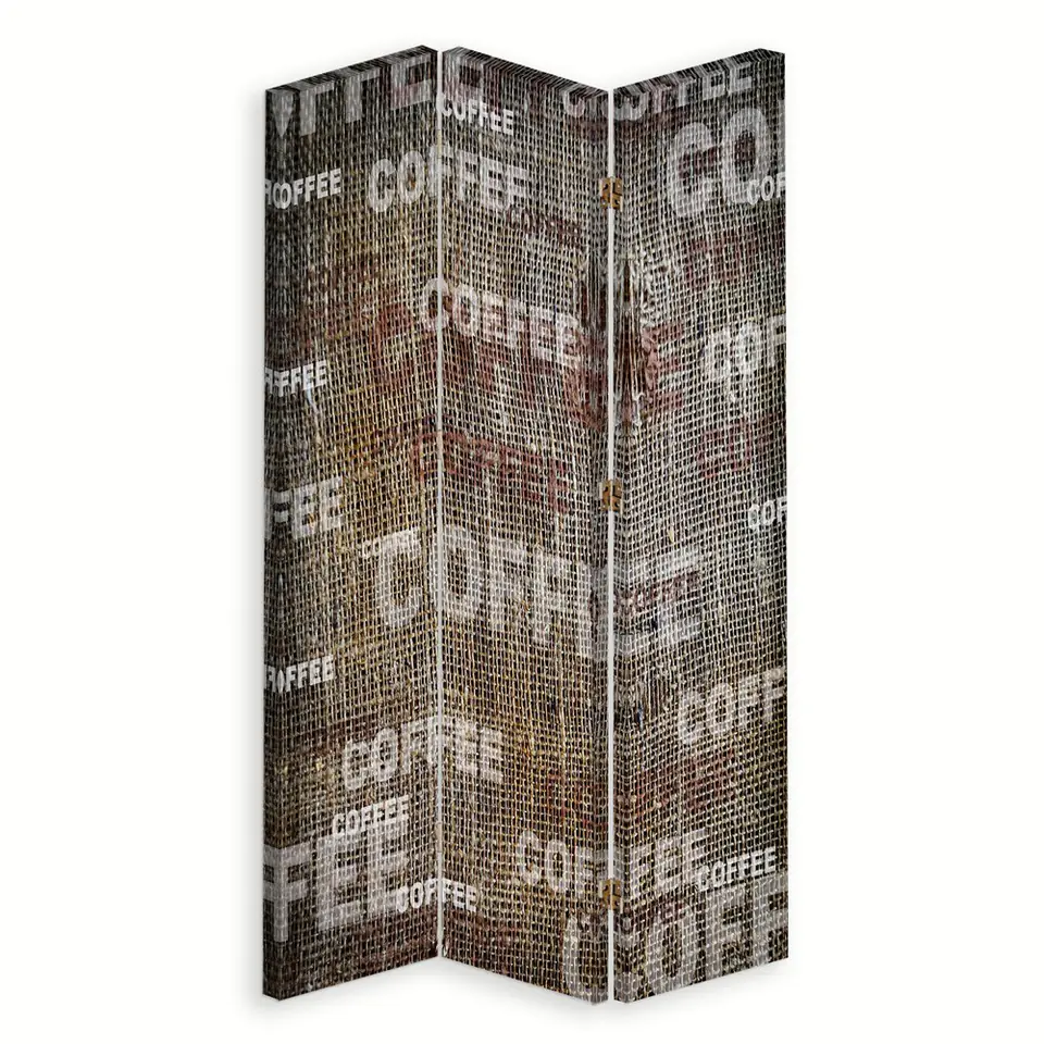 ⁨Parawan dwustronny obrotowy, Coffee (Rozmiar 110x170)⁩ w sklepie Wasserman.eu