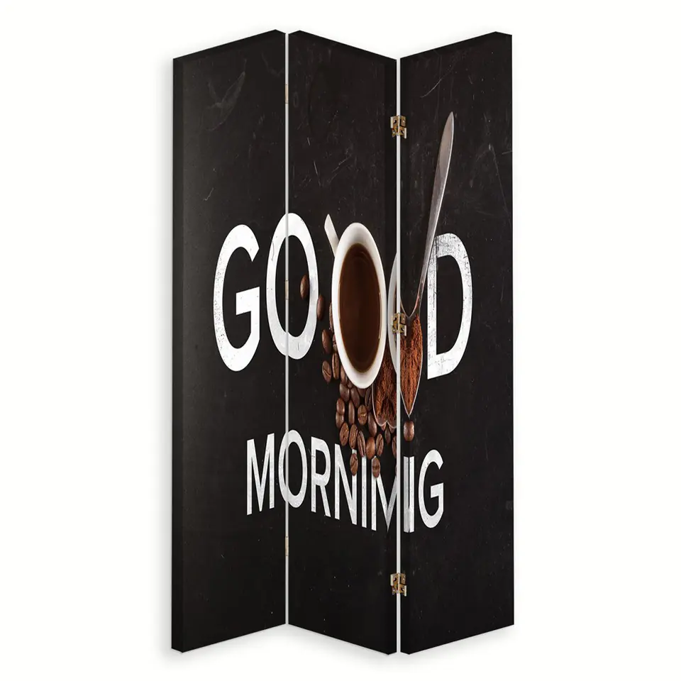 ⁨Parawan dwustronny obrotowy, Good morning (Rozmiar 110x170)⁩ w sklepie Wasserman.eu