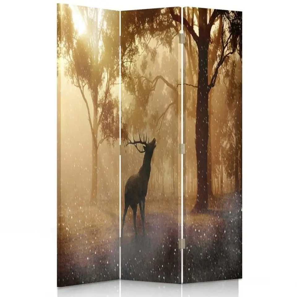 ⁨Double-sided rotating screen, Deer on rut (Size 110x170)⁩ at Wasserman.eu