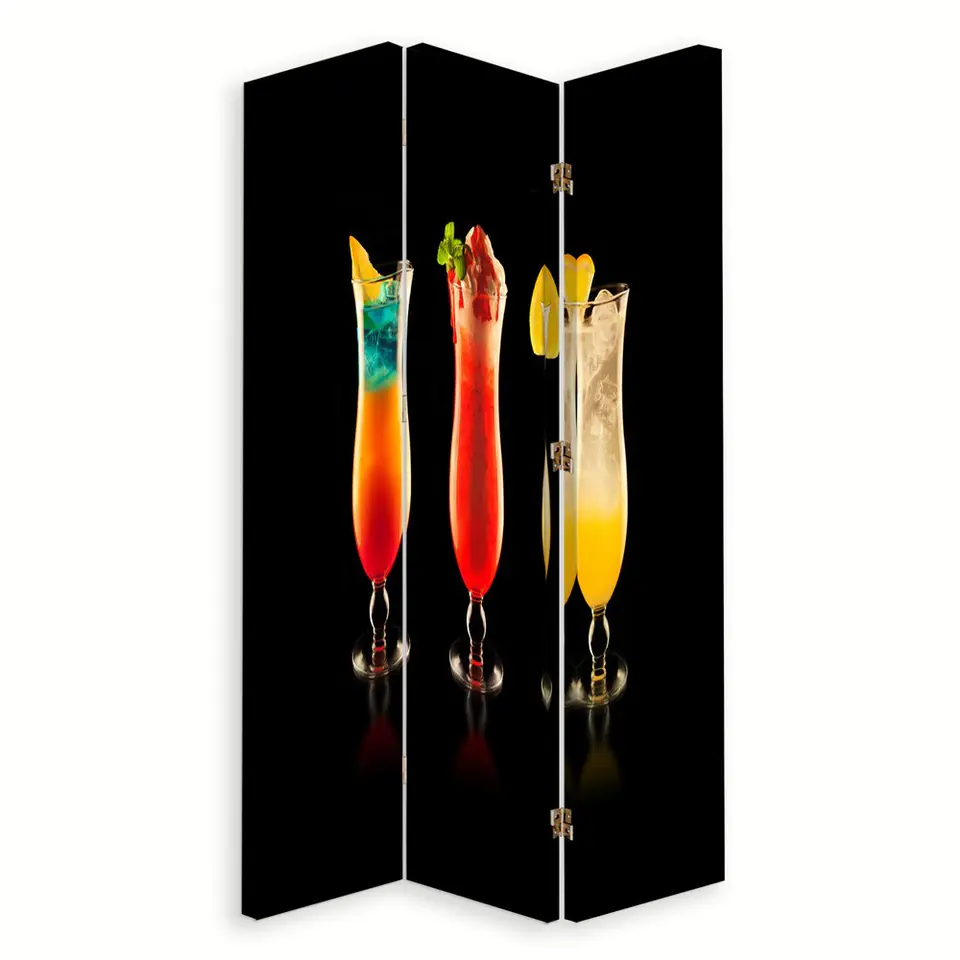 ⁨Double-sided swivel screen, Cocktails (Size 110x170)⁩ at Wasserman.eu