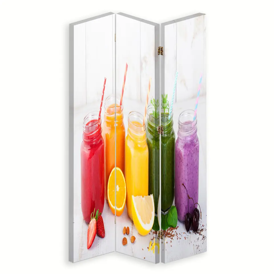 ⁨Parawan dwustronny obrotowy, Kolekcja owocowa (Rozmiar 110x170)⁩ w sklepie Wasserman.eu