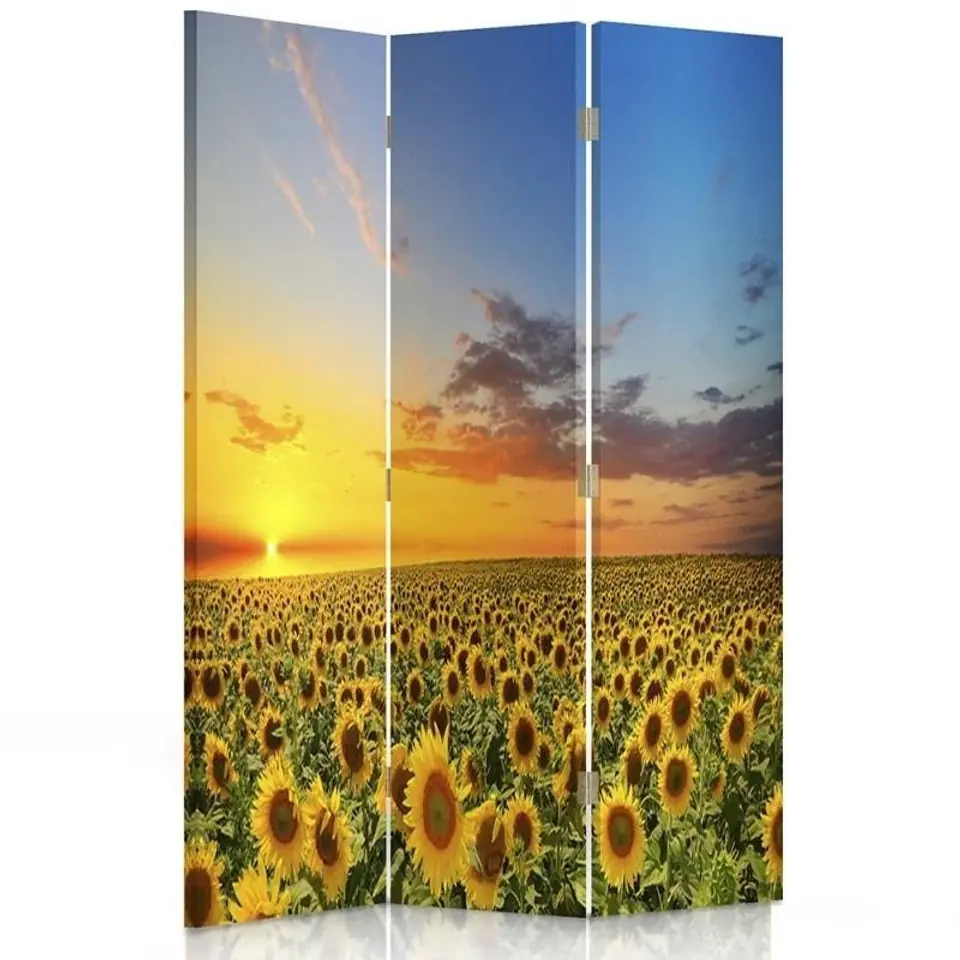 ⁨Double-sided rotating screen, Landscape with sunflowers (Size 110x170)⁩ at Wasserman.eu