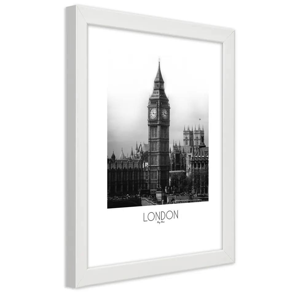 ⁨Obraz w ramie, Legendarny Big Ben (Rozmiar 20x30)⁩ w sklepie Wasserman.eu