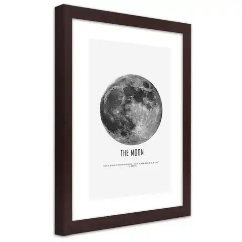 ⁨Obraz w ramie, Księżyc (Rozmiar 30x45)⁩ w sklepie Wasserman.eu