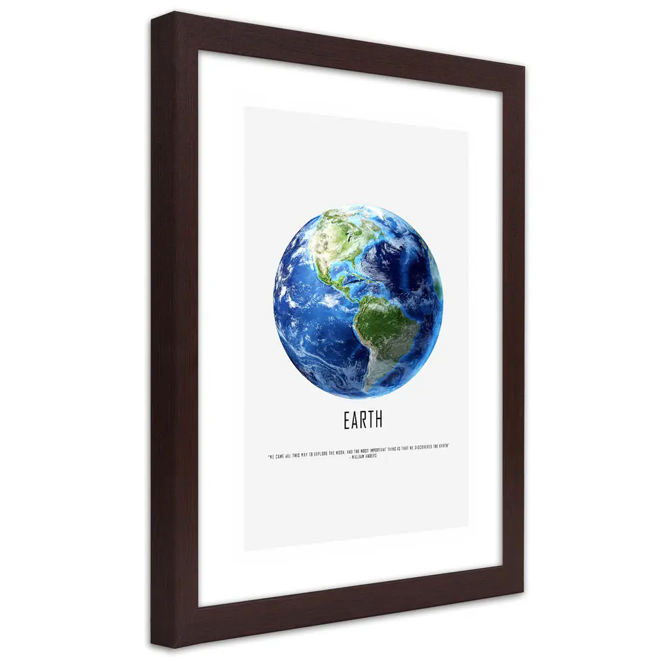 ⁨Bronze frame poster, Planet Earth (Size 20x30)⁩ at Wasserman.eu