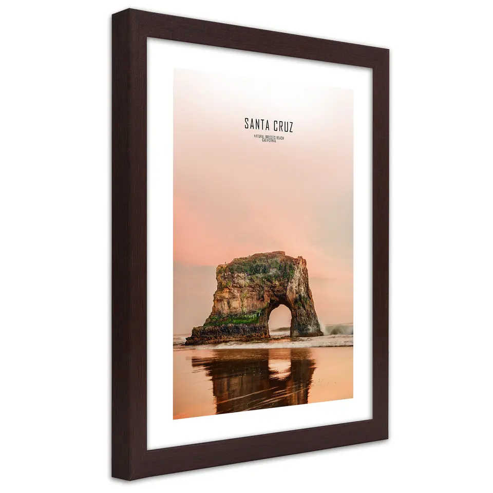 ⁨Poster in bronze frame, Santa Cruz (Size 40x60)⁩ at Wasserman.eu