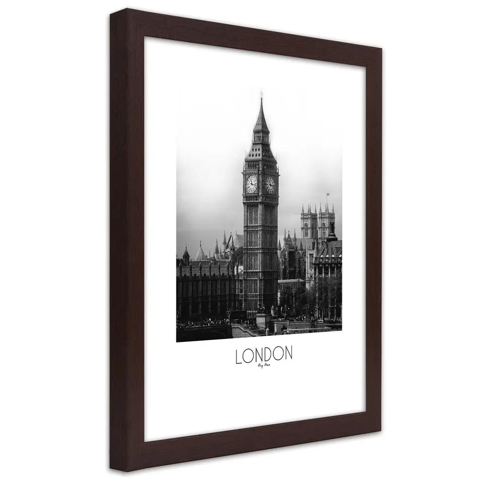 ⁨Bronze Frame Poster, Legendary Big Ben (Size 30x45)⁩ at Wasserman.eu