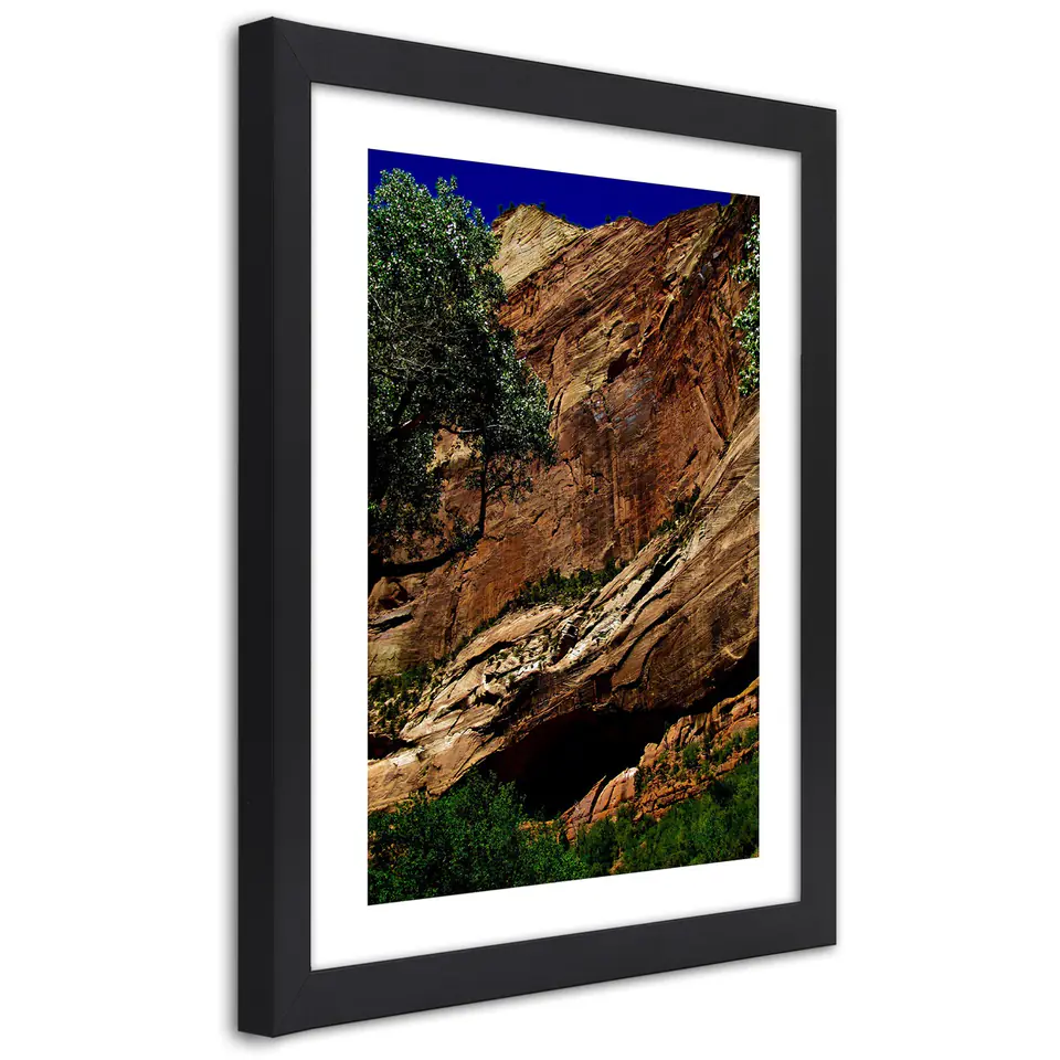 ⁨Obraz w ramie, Krajobraz skalny (Rozmiar 20x30)⁩ w sklepie Wasserman.eu
