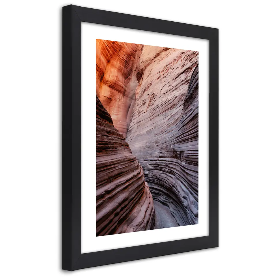 ⁨Obraz w ramie, Przełęcz między skałami (Rozmiar 20x30)⁩ w sklepie Wasserman.eu
