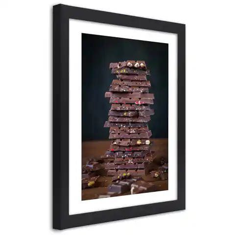 ⁨Obraz w ramie, Wieża z czekolady deserowej (Rozmiar 20x30)⁩ w sklepie Wasserman.eu