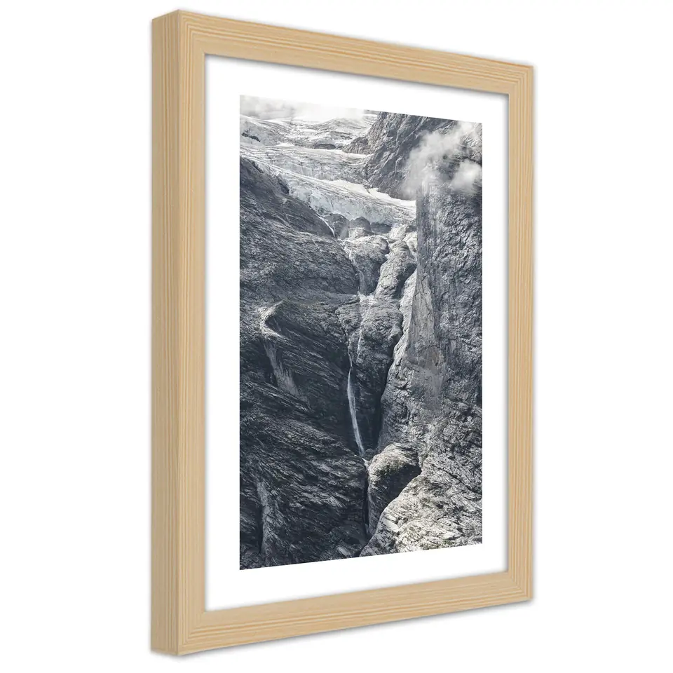 ⁨Obraz w ramie, Widok na skały (Rozmiar 40x60)⁩ w sklepie Wasserman.eu