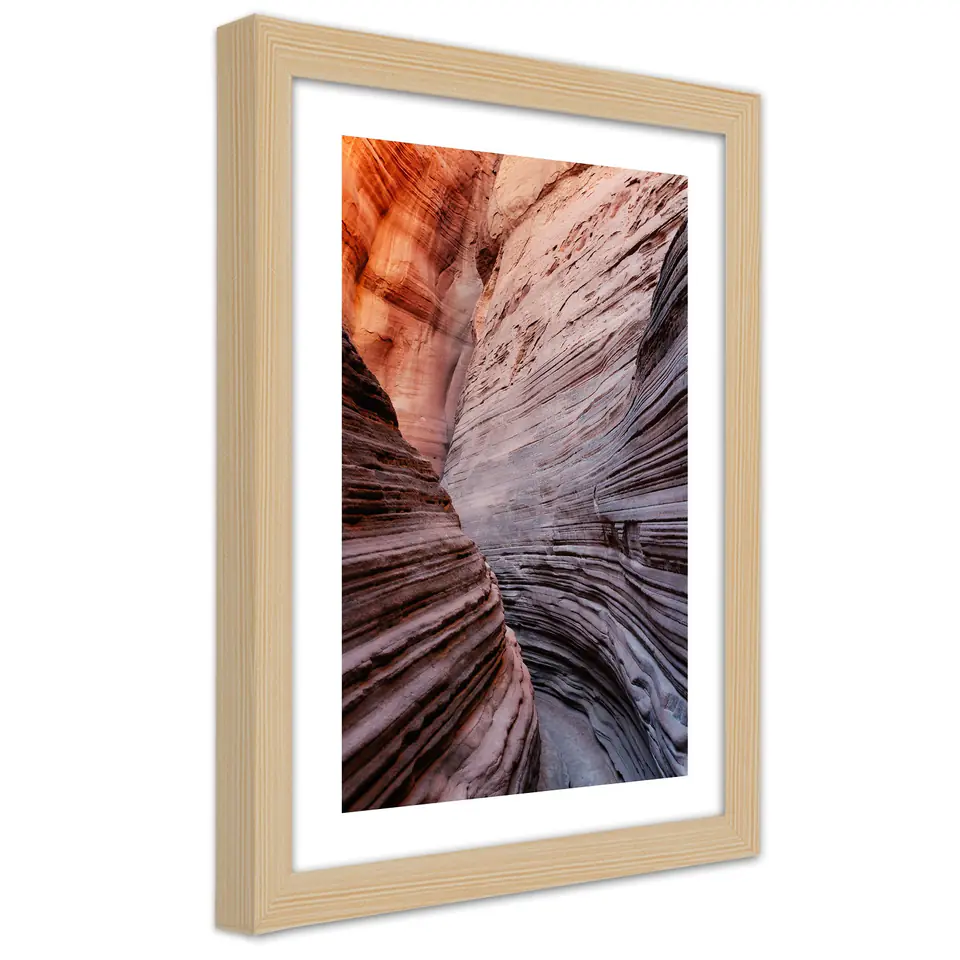⁨Obraz w ramie, Przełęcz między skałami (Rozmiar 20x30)⁩ w sklepie Wasserman.eu