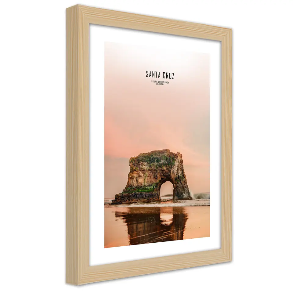 ⁨Natural frame poster, Santa Cruz (Size 60x90)⁩ at Wasserman.eu