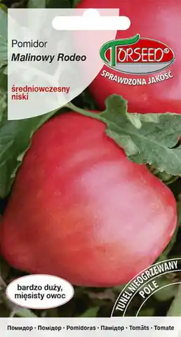 ⁨Nasiona Pomidor niski Malinowy Rodeo Torseed 0,2g⁩ w sklepie Wasserman.eu