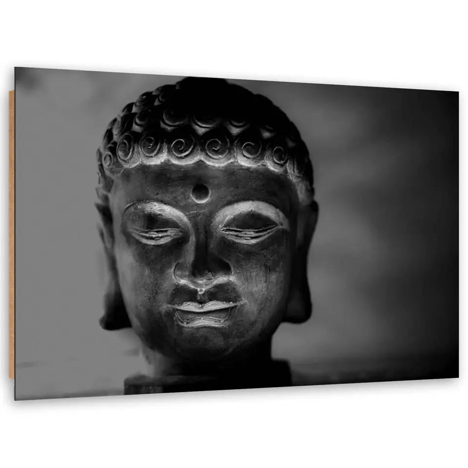 ⁨Obraz Deco Panel, Oświetlona głowa Buddy (Rozmiar 100x70)⁩ w sklepie Wasserman.eu