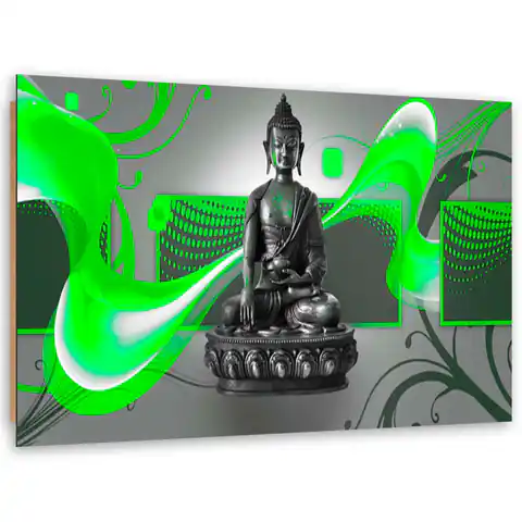 ⁨Picture Deco Panel, Buddha Figure - Abstraction (Size 90x60)⁩ at Wasserman.eu