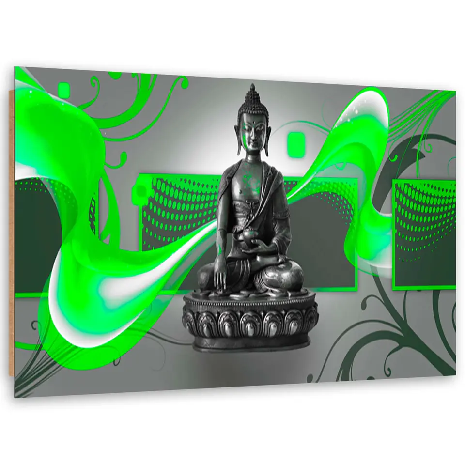 ⁨Obraz Deco Panel, Figura Buddy - abstrakcja (Rozmiar 100x70)⁩ w sklepie Wasserman.eu