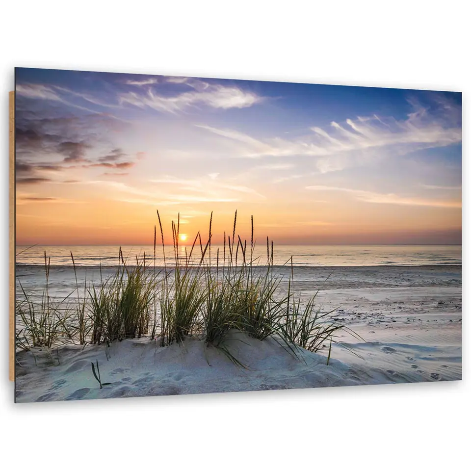 ⁨Image Deco Panel, Setting Sun on the Beach (Size 100x70)⁩ at Wasserman.eu