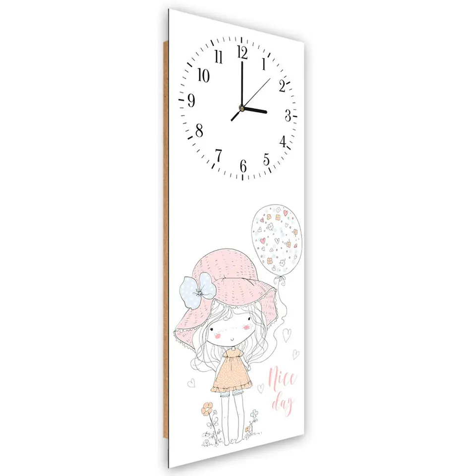 ⁨Picture with clock, Nice day (Size 30x90)⁩ at Wasserman.eu