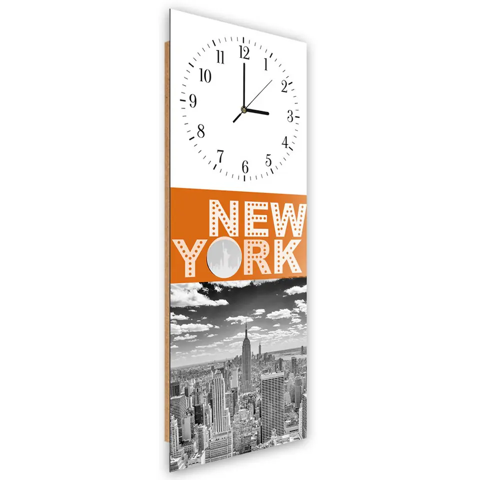 ⁨Picture with clock, City of New York (Size 25x65)⁩ at Wasserman.eu