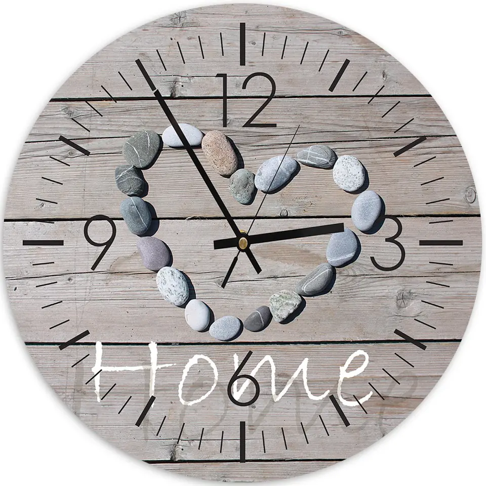 ⁨Picture with clock, Home (Size 80x80)⁩ at Wasserman.eu