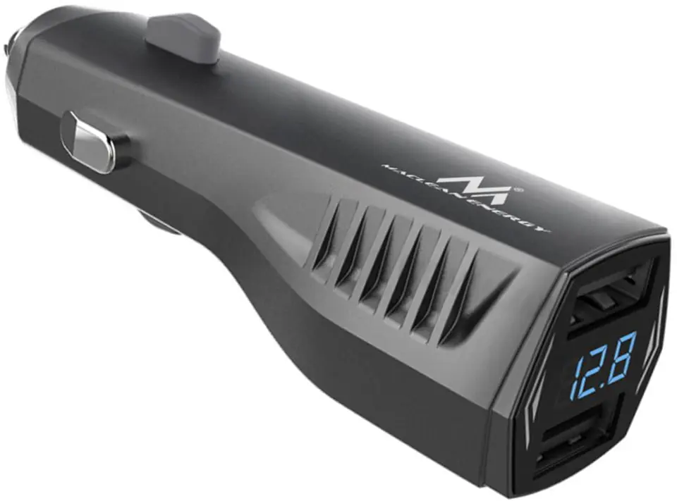 4.8A 2xUSB car charger with a voltmeter at Wasserman.eu