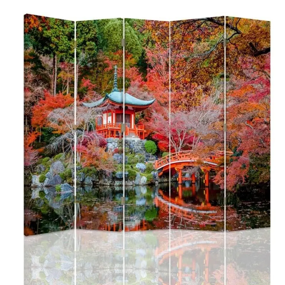 ⁨Double-sided screen, Japanese style garden (Size 180x170)⁩ at Wasserman.eu