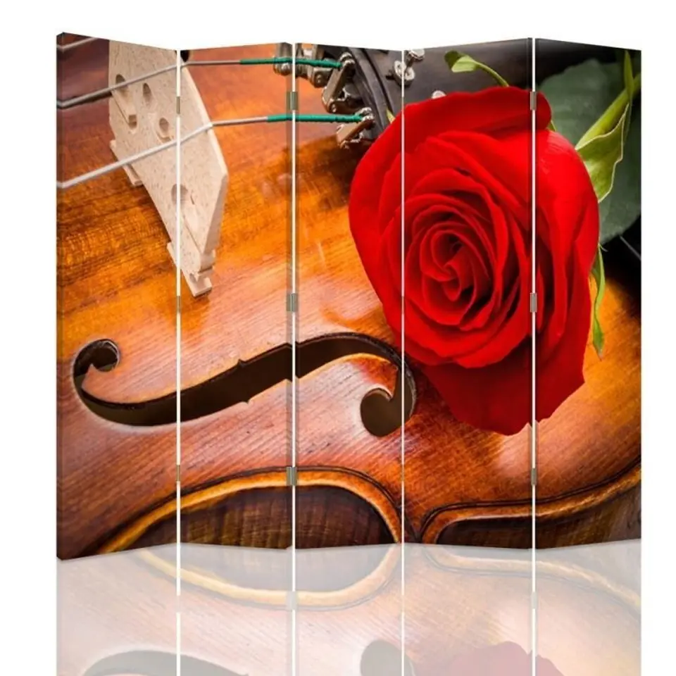 ⁨Double-sided screen, Rose on violin (Size 180x170)⁩ at Wasserman.eu