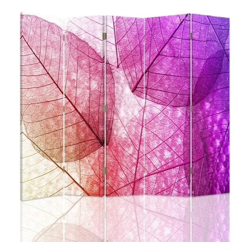 ⁨Double-sided screen, Pink leaves (Size 180x170)⁩ at Wasserman.eu