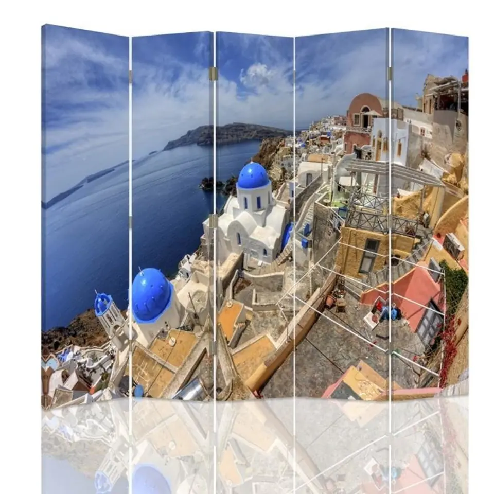 ⁨Parawan dwustronny, Santorini (Rozmiar 180x170)⁩ w sklepie Wasserman.eu