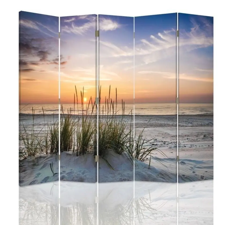 ⁨Double-sided screen, Grass on the sea beach (Size 180x170)⁩ at Wasserman.eu