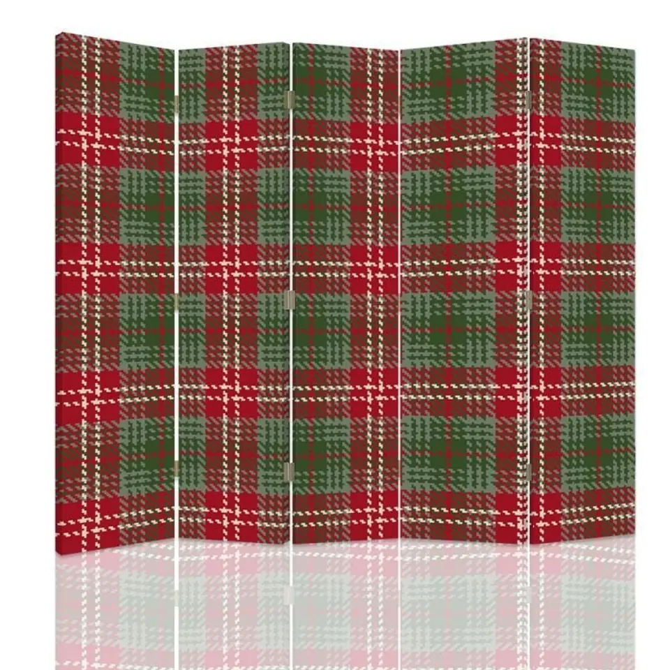 ⁨Double-sided screen, Red-green checkered (Size 180x170)⁩ at Wasserman.eu