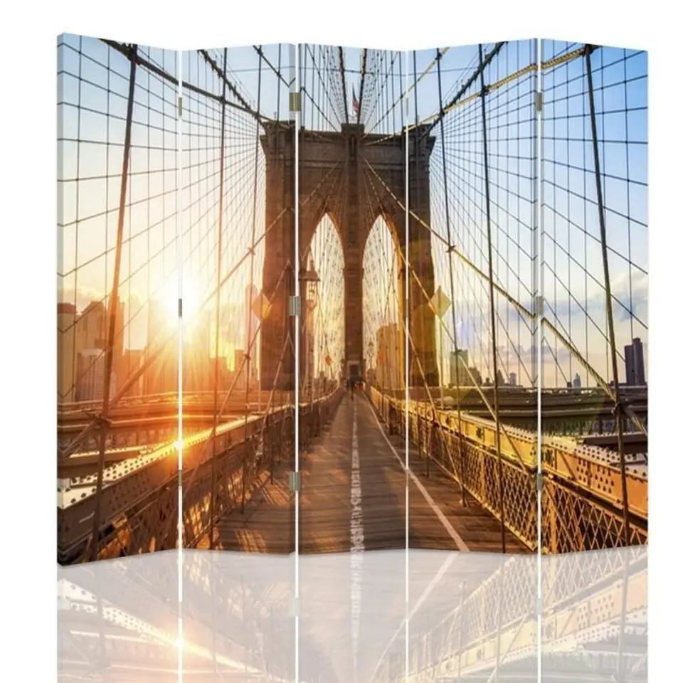 ⁨Double-sided screen, Sunrise on the bridge (Size 180x170)⁩ at Wasserman.eu