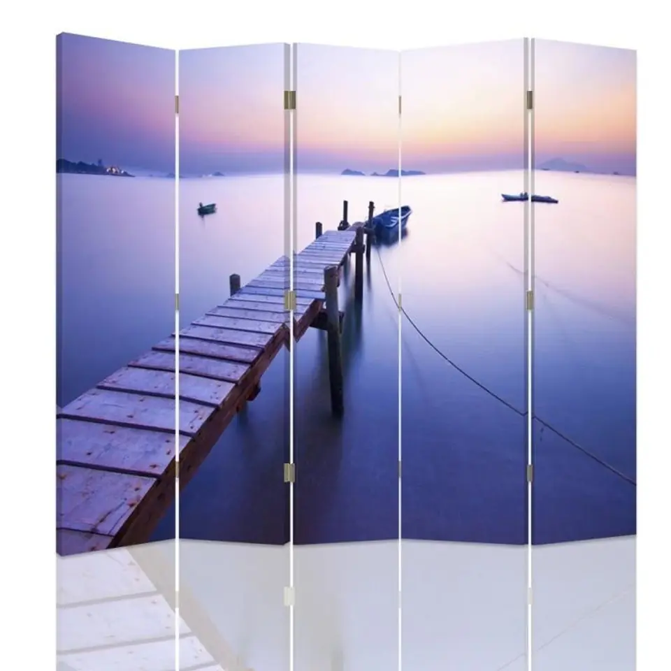 ⁨Double-sided screen, Sunrise on the coast (Size 180x170)⁩ at Wasserman.eu