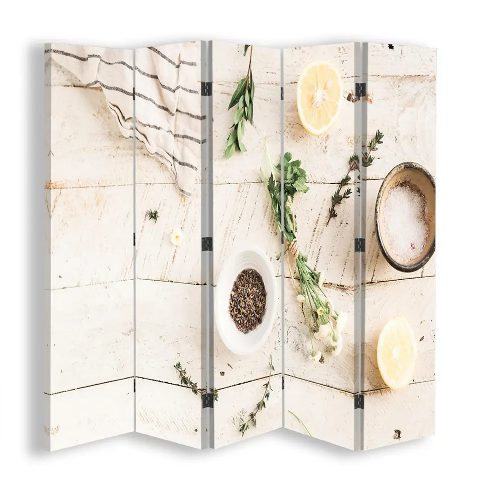 ⁨Double-sided screen, Herbs and salt (Size 180x170)⁩ at Wasserman.eu