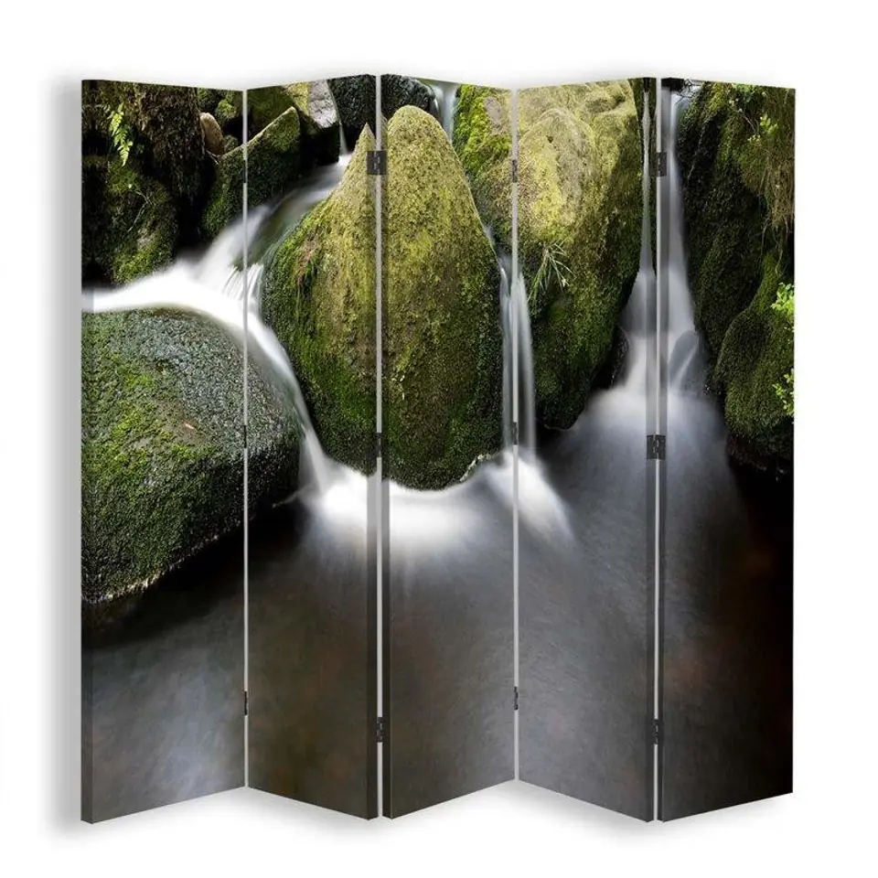 ⁨Double-sided screen, Mountain stream (Size 180x170)⁩ at Wasserman.eu