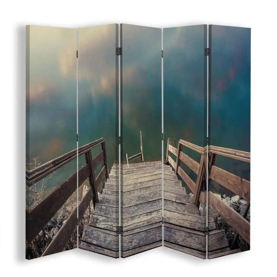 ⁨Double-sided screen, Stairs to the lake (Size 180x170)⁩ at Wasserman.eu