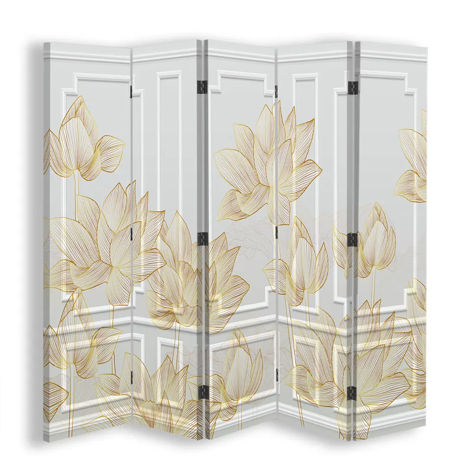 ⁨Double-sided screen, Floral pattern (Size 180x170)⁩ at Wasserman.eu