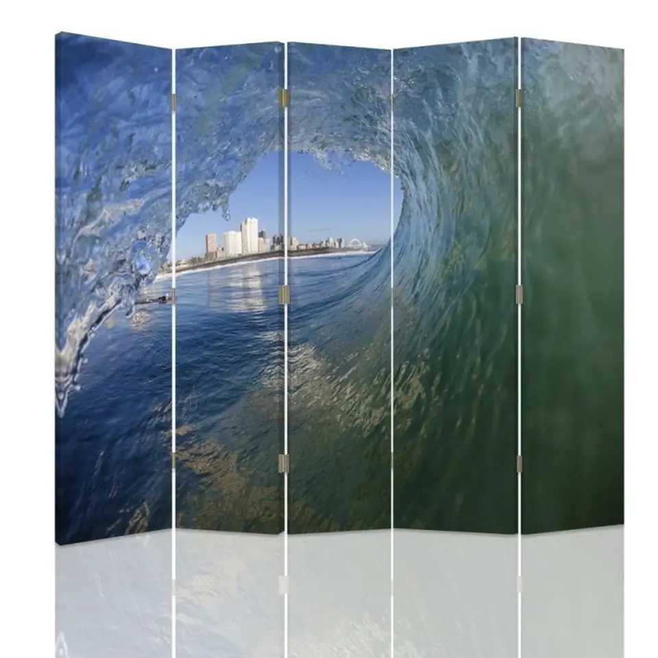 ⁨Double-sided screen, Wave with city view (Size 180x170)⁩ at Wasserman.eu