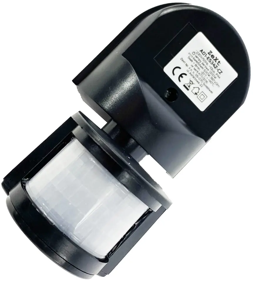 1200W 180 ° PIR motion detector ZeXt black at Wasserman.eu